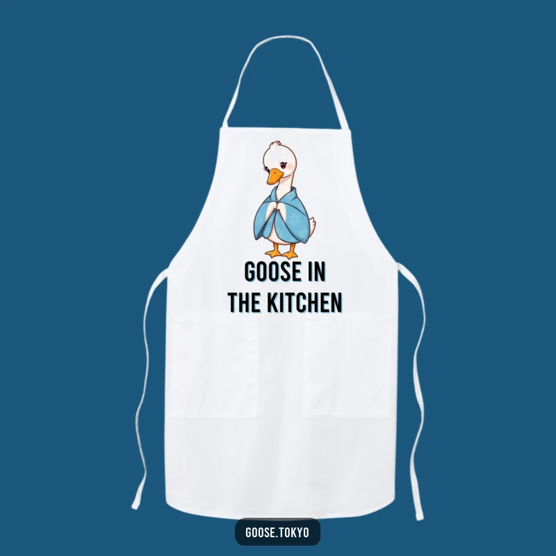 Funny Goose Kimono Apron: Cook and Serve with Sophisticated Humor
