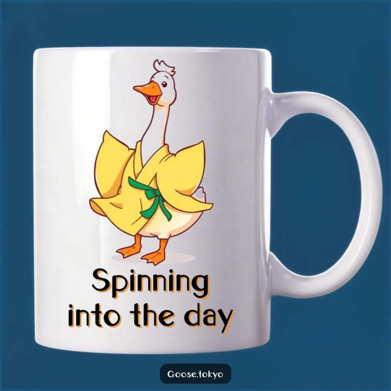 Funny Goose Kimono Mug: Joyful Twirl - Perfect Gift Idea!