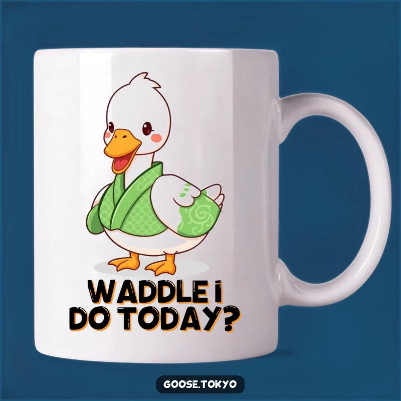 Funny Goose Kimono Mug - Playful Waddle Gift for Goose Lovers