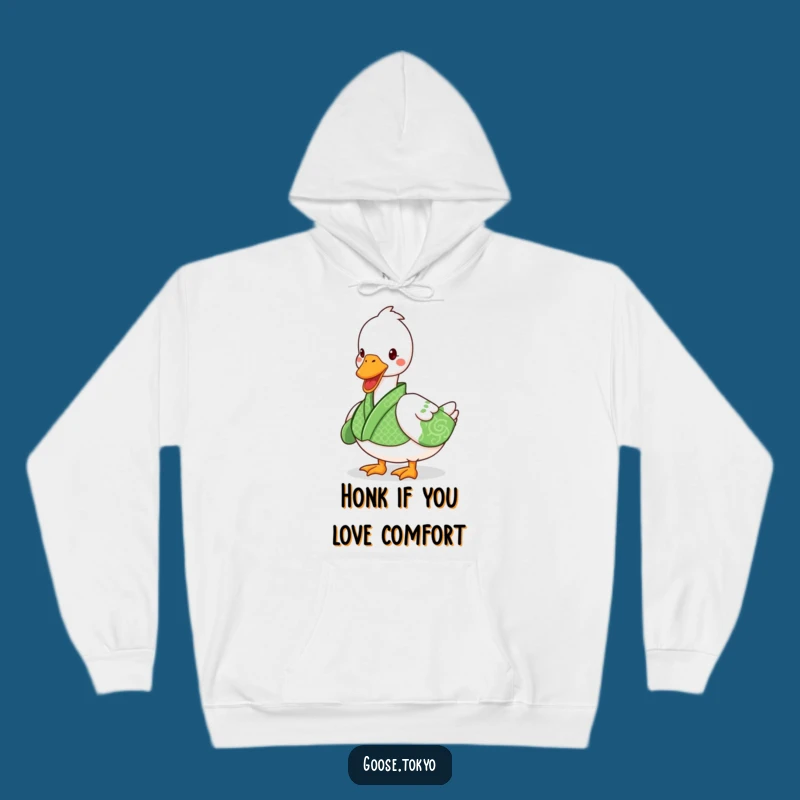 Funny Goose Kimono Hoodie - Cozy Playful Waddle, Warm Gift