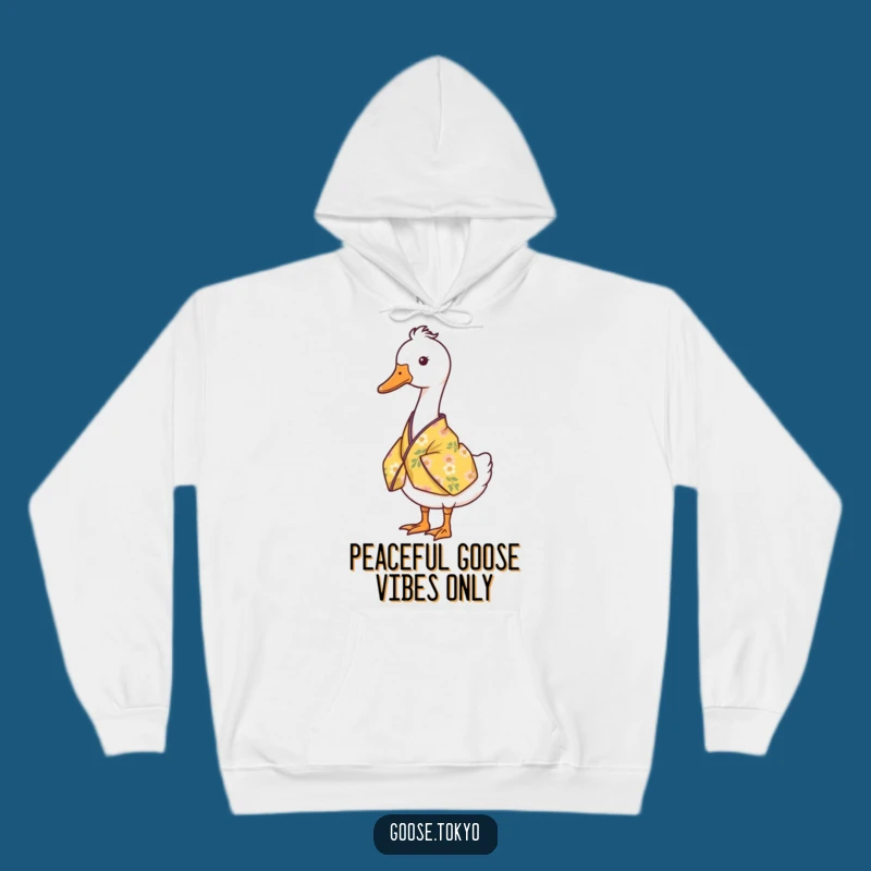 Funny Goose Kimono Hoodie - Serene Yellow Floral, Cozy Gift